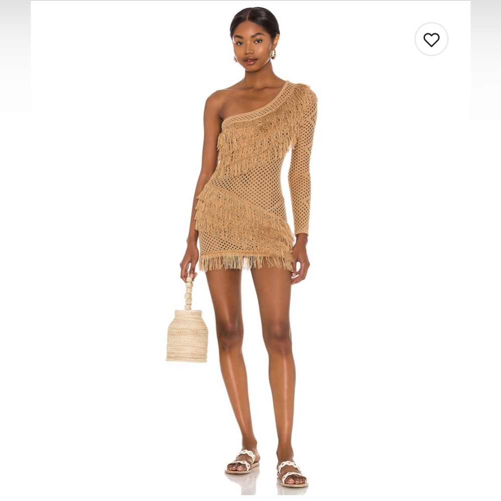 Tularosa - Peek a Boo dress in Tan